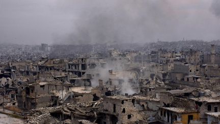 La ville syrienne d'Alep, le 5 décembre 2016. (GEORGE OURFALIAN / AFP)