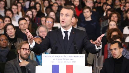 Emmanuel Macron, mars 2018 
 (LUDOVIC MARIN / AFP)