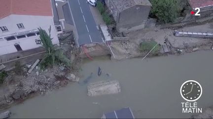 Images des inondations dans l'Aude. (FRANCE 2)