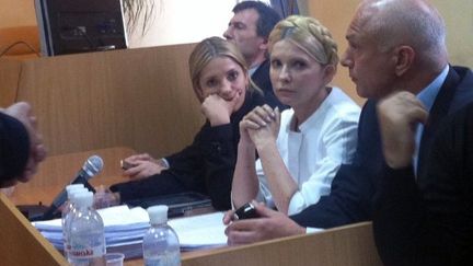 Yulia Tymoshenko le vendredi 30 septembre. (ALEXANDER PROKOPENKO / AFP)