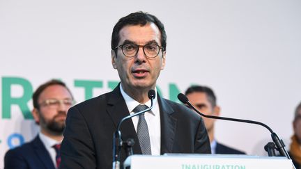 Jean-Pierre Farandou à Chamberry (Savoie), le 8 novembre 2019. (JEAN-PIERRE CLATOT / AFP)