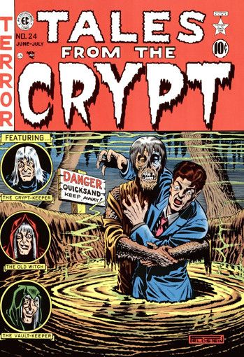 Couverture du numéro 24 de "Tales from the Crypt"
 (EC Comics)