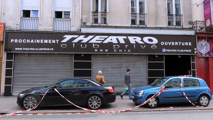 La discoth&egrave;que Theatro &agrave; Lille (Nord), le 1er juillet 2012, au lendemain d'une fusillade qui a fait deux morts et six bless&eacute;s. (FRANCOIS LO PRESTI / AFP)