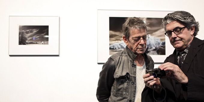 Lou Reed lors de l&#039;exposition de ses photos au Portugal en 2010
 (Patricia de Melo Moreira/ AFP)