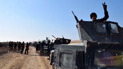 &nbsp; (Les forces irakiennes en route vers le centre de Ramadi © Maxppp)