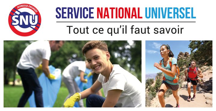 Capture d'écran de la bannière illustrant le site internet du Service national universel le 19 juin 2019. (SERVICE NATIONAL UNIVERSEL / JEUNES.GOUV.FR / MINISTERE DE L'EDUCATION NATIONALE)