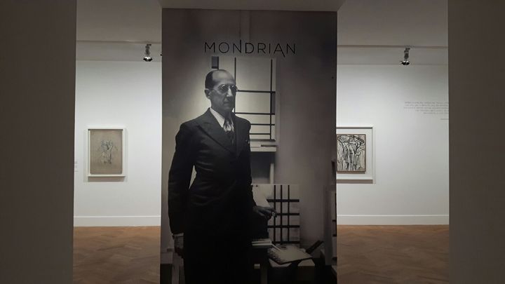 La salle du Petit Palais consacrée à Mondrian. (ANNE CHEPEAU / RADIO FRANCE)