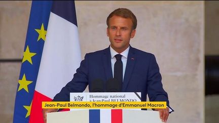 VIDEO. L'hommage d'Emmanuel Macron à Jean-Paul Belmondo