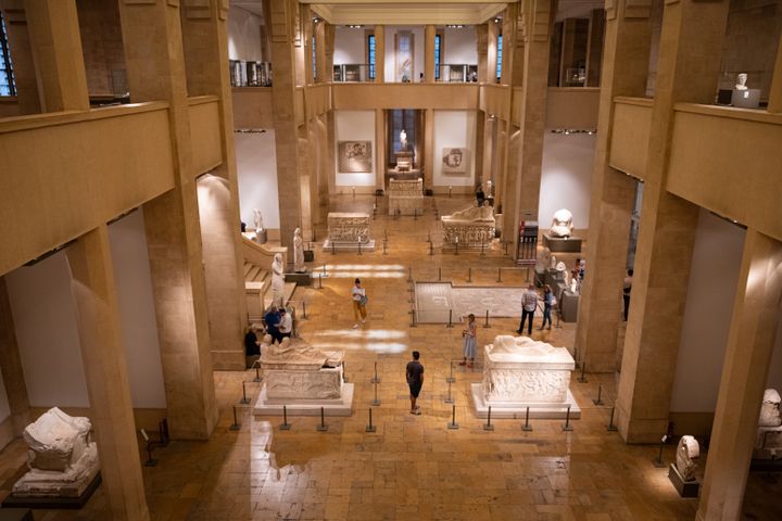 Les collections de statues et d'antiquités du musée national ont été épargnées par l'explosion du 4 août.&nbsp; (DIEGO CUPOLO / NURPHOTO)