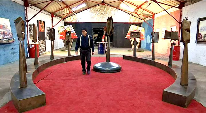 Balta et sa dernière installation 
 (France3/Culturebox)