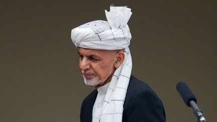 Le président Ashraf Ghani à Kaboul en Afghanistan, le 9 mars 2020. (MOHAMMAD ISMAIL / REUTERS)