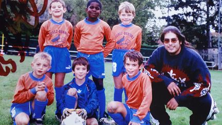 Le petit Samuel Umtiti au FC Ménival. (CÉCILIA ARBONA / RADIO FRANCE)