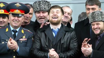 Ramdam Kadyrov, président tchétchène, à Grozny (STRINGER RUSSIA / REUTERS)