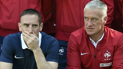 Franck Ribéry et le sélectionneur Didier Deschamps