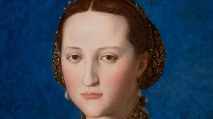 Agnolo Bronzino, Portrait d'Eléonore de Tolède, 1522 (détail), Prague, Narodni Galerie
 (National Gallery of Prague 2014)