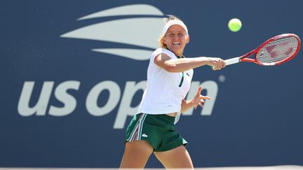 Fiona Ferro est éliminée au deuxième tour de l'US Open 2021. (ELSA / GETTY IMAGES NORTH AMERICA)