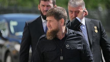 Le dirigeant tchétchène Ramzan Kadyrov&nbsp;assiste à l'investiture de Vladimir Poutine au Kremlin (Moscou, Russie), le 7 mai 2018. (SERGEY SAVOSTYANOV / POOL / RUSSIAN PRESIDENTIAL PRESS OFFICE / AFP)