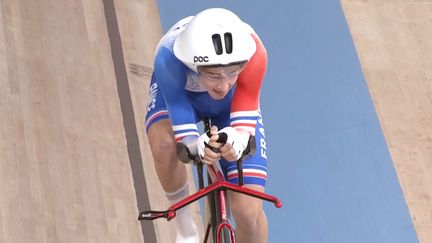 Le Français Alexandre Leaute signe un temps canon (3'31"817) sur la poursuite C2 et se battra pour la médaille d'or lors de la finale face au Belge Ewoud Vromant, auteur du record du monde lors des qualifications.