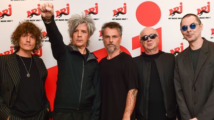 Le groupe Indochine lors d'un&nbsp;showcase à la Seine musicale le 29 septembre&nbsp;2020 (ANTHONY GHNASSIA/SIPA)