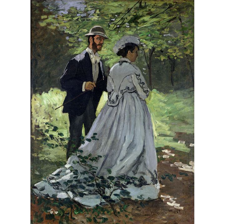 
Claude Monet (1840-1926) "Les Promeneurs". Étude pour "Le Déjeuner sur l’herbe", 1865&nbsp;; Washington, National Gallery of Art, Ailsa
 (© Washington, National Gallery of Art)