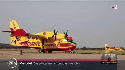 Incendies en Gironde : auprès des pilotes de Canadair, sur le front des flammes