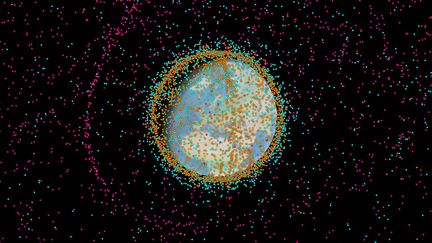 Les débris en orbite autour de la Terre visualisés par l'outil Wayfinder de Privateer, l'entreprise cofondée par Steve Wozniak. (CAPTURE D'ECRAN)