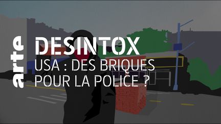 Désintox. Manifestations aux Etats-Unis : non, il n'y a pas de briques délibérément placées en ville pour les casseurs (ARTE/2P2L)