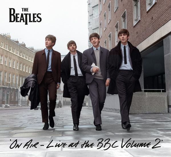 La jaquette de "On the air- live at the BBC Volume 2" des Beatles
 (Apple Corps)