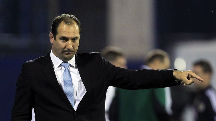 Le s&eacute;lectionneur croate Igor Stimac, lors d'un match contre l'Ecosse, &agrave; Zagreb, le 7 juin 2013.&nbsp; (ANTONIO BRONIC / REUTERS)