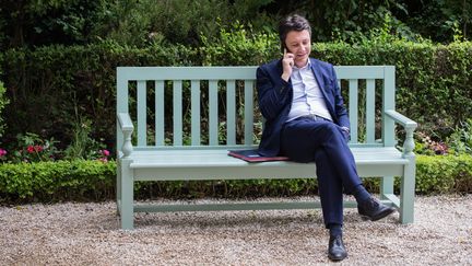 Le député Benjamin Griveaux dans les jardins de l'Assemblée nationale, le 12 juin 2019. (MAXPPP)