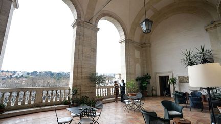 La loggia de l'Ecole française de Rome, dans le palais Farnese
 (Andreas Solaro / AFP)