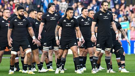 Les joueurs néo-zélandais lors d'un match face à l'Ecosse, le 13 novembre 2022. (AFP)