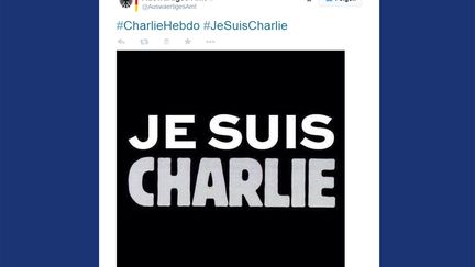 "Je suis Charlie", sur le compte Twitter de l'Ambassade allemande &agrave; Berlin. (DPA / AFP)