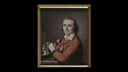 Marie-Gabrielle Capet, &quot;Portrait du sculpteur Jean-Antoine Houdon travaillant au buste de Voltaire&quot;, 1800
 (Musée des Beaux-Arts de Caen)