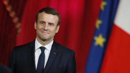 Emmanuel Macron veut "accompagner pleinement" la candidature des JO 2024 (FRANCOIS MORI / POOL)