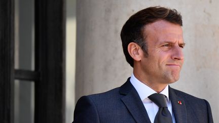 Emmanuel Macron le 23 juillet à l'Élysée.&nbsp; (JULIEN MATTIA / LE PICTORIUM / MAXPPP)