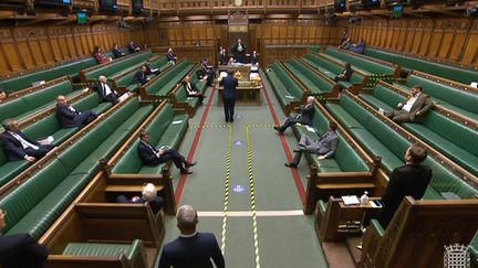 La communication du vote sur l'accord post-Brexit, le 30 décembre 2020 à la Chambre des communes britannique. (AFP)