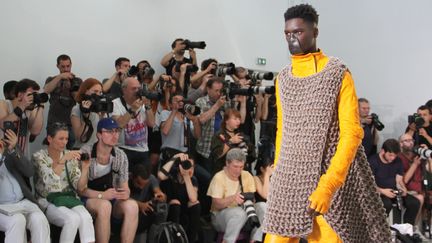 Boris Bidjan Saberi Prêt-à-porter masculin printemps-été 2017, à Paris.
 (Geoffrey Priol)