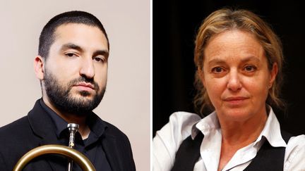 Ibrahim Maalouf le 2 mai 2014 à Paris ; Irina Brook le 8 janvier 2014 à Nice
 (Baltel / Sipa ; Jean-François Ottonello / PhotoPQR / Nice-Matin / MaxPPP)