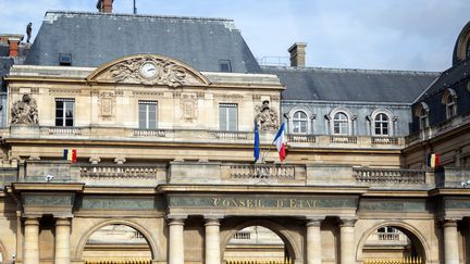 Le Conseil d'Etat à Paris, le 20 février 2024. (MARTIN NODA / HANS LUCAS / AFP)