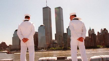 Le World Trade Center, les deux tours jumelles à New York, le 2 juin 1994. (HENNY RAY ABRAMS / AFP)