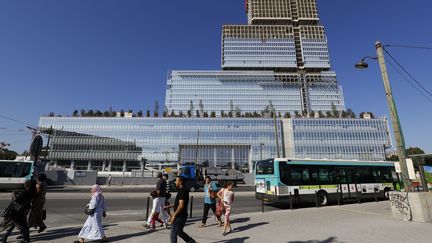 Le chantier du futur palais de justice de Paris, le 9 août 2016. (PATRICK KOVARIK / AFP)