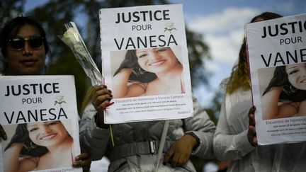 Une mobilisation demandant "justice pour Vanesa" Campos au Bois de Boulogne, à Paris, le 24 août 2018. (LIONEL BONAVENTURE / AFP)