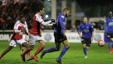 Reims a été battu 4 buts à 1 par Chambly, en 32es&nbsp;de finales de la Coupe de France. (TOUCHART / MAXPPP)