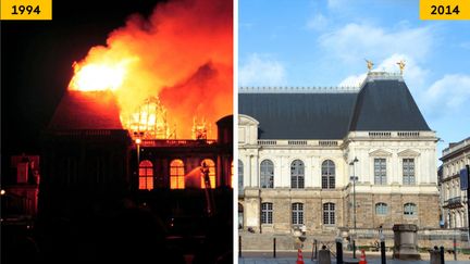 En 1994, le Parlement de Bretagne, situé à Rennes, a été ravagé par un incendie. (MAXPPP, AFP)