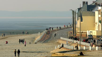 La plage du Crotoy, en baie de Somme. (PHILIPPE HUGUEN / AFP PHOTO)