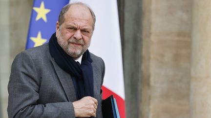 Le ministre de la Justice, Eric Dupond-Moretti, à l'Elysée (Paris), le 2 mars 2022.&nbsp; (LUDOVIC MARIN / AFP)