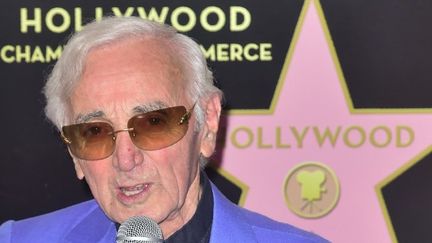 Charles Aznavour à l'inauguration de son étoile sur Hollywood Boulevard 08/2017
 (FREDERIC J. BROWN / AFP)