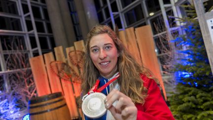 Chloé Trespeuch, médaillée d’argent en snowboardcross aux JO de Pékin 2022. (GADOFFRE ALAIN / KMSP)