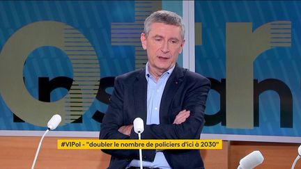 L'ancien directeur général de la police, Frédéric Péchenard, lundi 10 janvier sur la chaîne franceinfo. (FRANCEINFO)